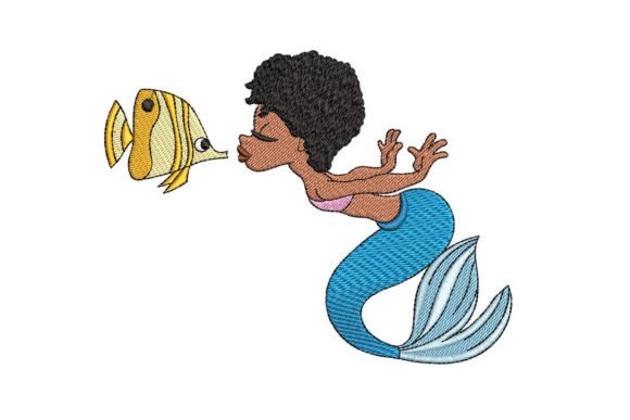African Mermaid Girl: Holiday Embroidery Review