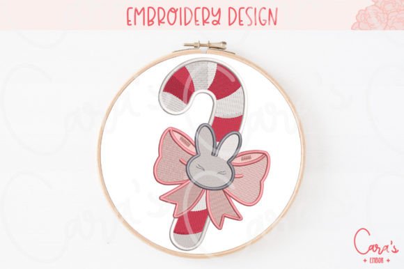 Bunny Candy Cane: A Holiday Embroidery Review