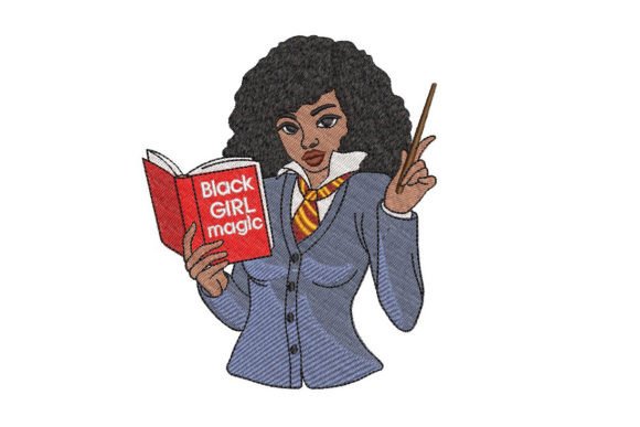 Evaluating Afro Girl with a Magic Wand for Etsy Shops
