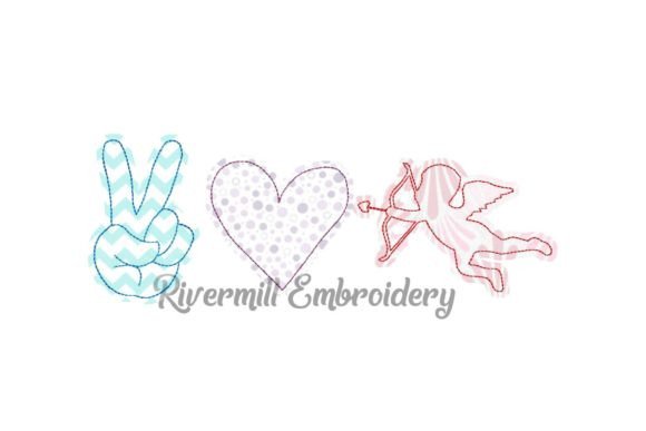 Raggy Applique Peace Love Cupid Design Review