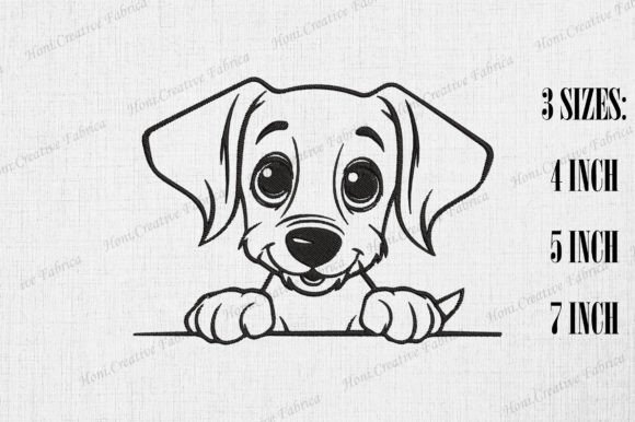 Review: Cute Dachshund Dog Peeking Wall for Boutique Sweatshirts
