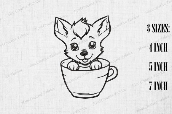 Review: Cute German Shepherd Dog in Coffee Cup Design