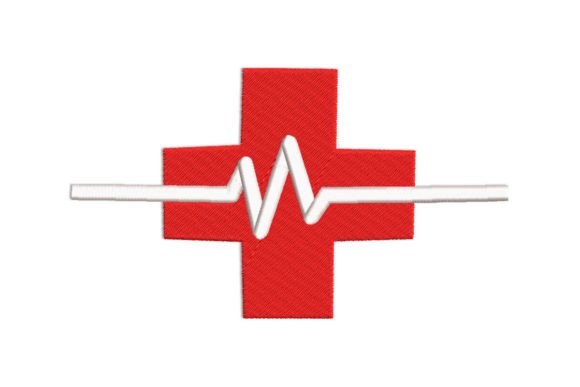 Reviewing the Medical Cross with Heartbeat Design